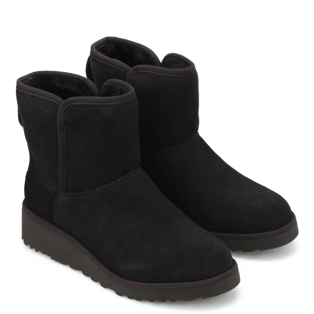 Ugg Black Kristin Wedge Boots (size 6)